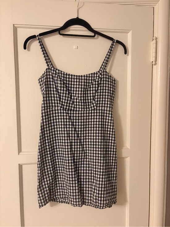 Brandy Melville Dresses & Skirts - Brandy Melville Black & White Gingham Spaghetti Strap Mini Dress